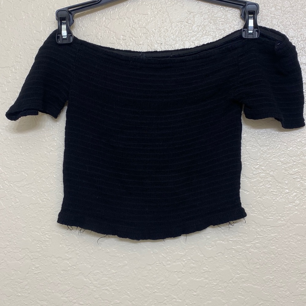 Black crop top